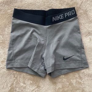 Grey Nike Pro Shorts